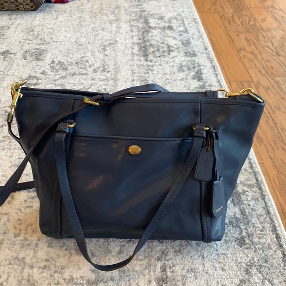 Coach Handbags - Dark blue vintage Coach tote purse